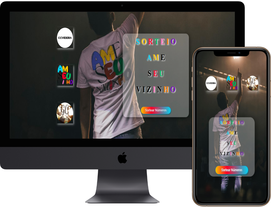 Imagem site sorteio
